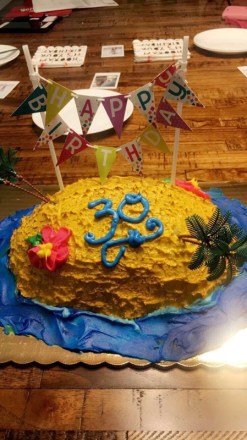 Beach Birthday Cake